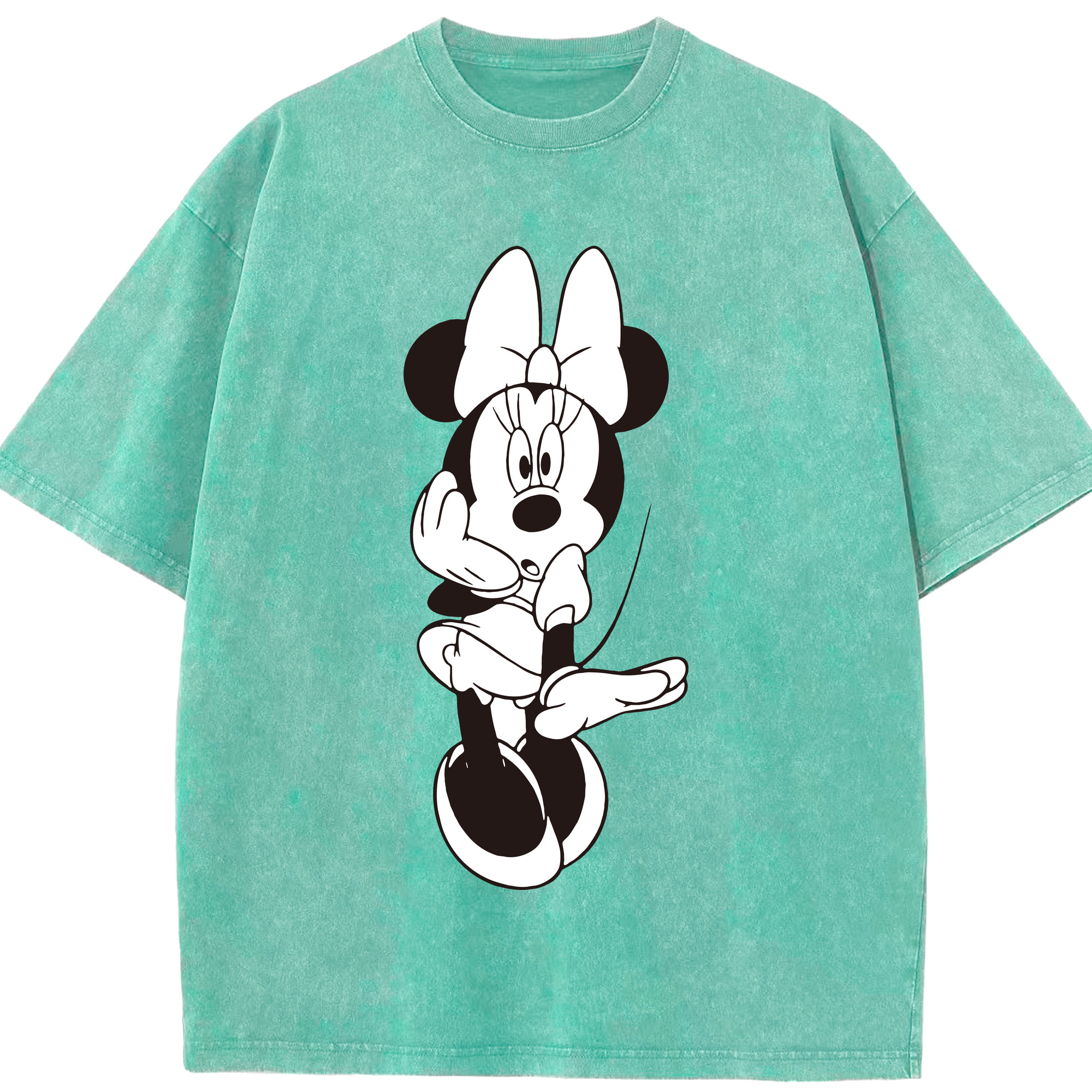 （画像用） ミッキーマウス Mickey Mouse 綿100% ヴィンテージ風 半袖Tシャツ（フロントプリント）